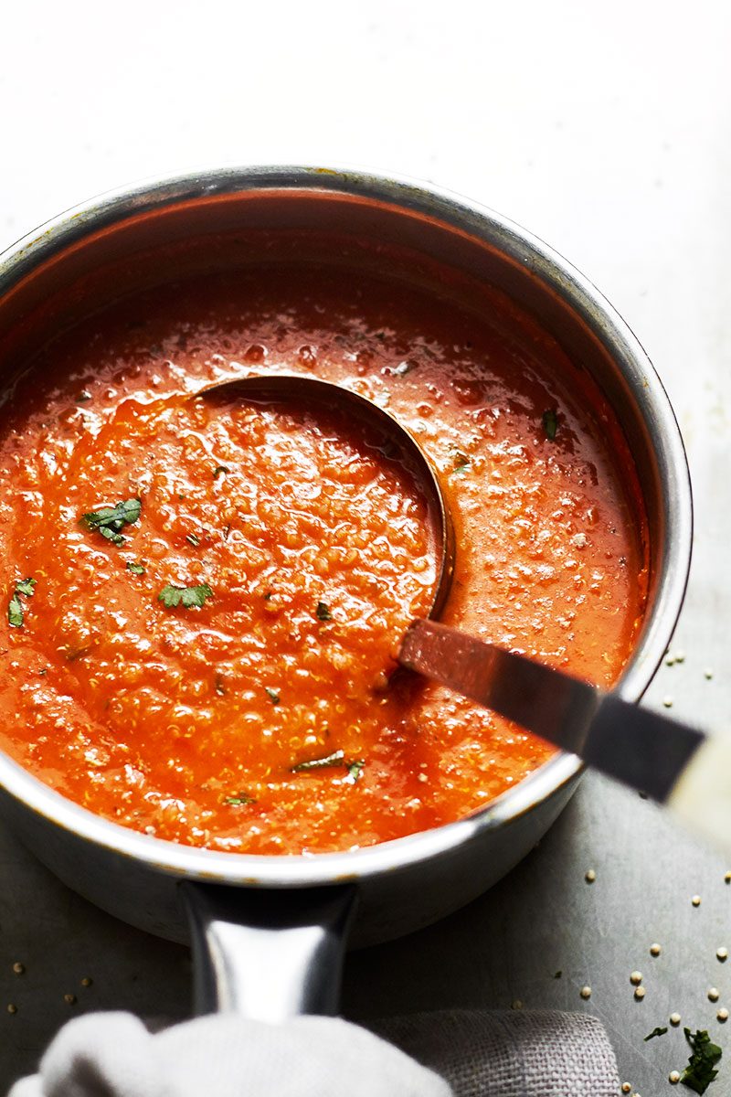 Creamy Quinoa Tomato Soup Recipe — Eatwell101