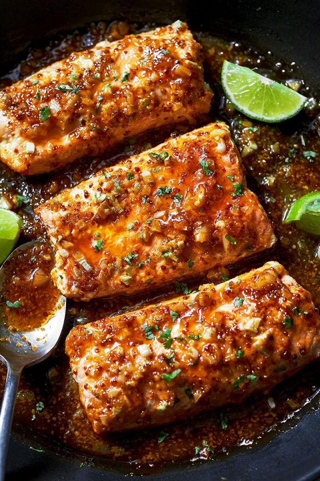 Spicy Honey Garlic Salmon