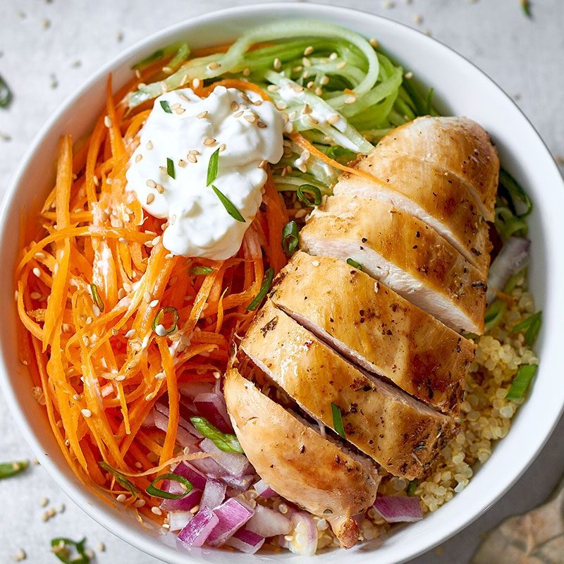 Meal Prep Grilled Chicken Veggie Bowls — Eatwell101