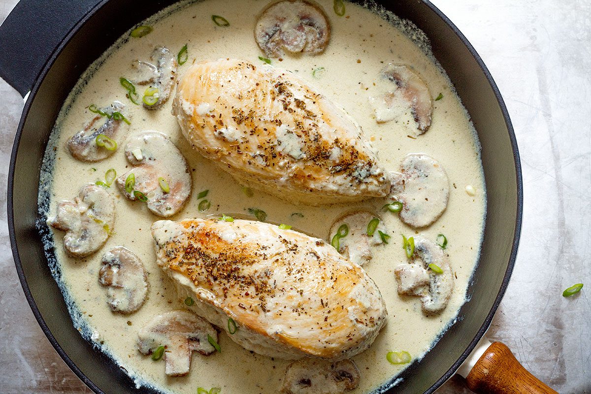 Creamy Chicken and Mushroom Skillet