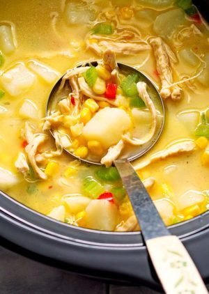 Slow Cooker Chicken Corn Chowder