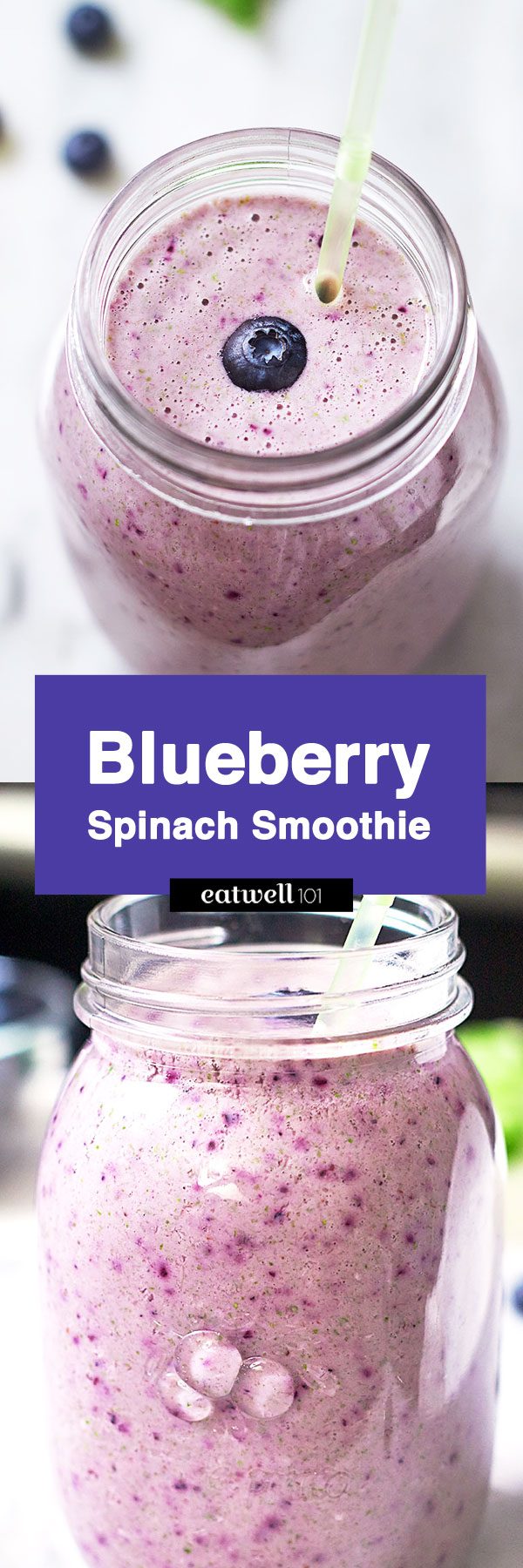 Blueberry -Spinach Smoothie Recipe — Eatwell101