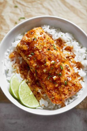 Spicy Honey Garlic Salmon