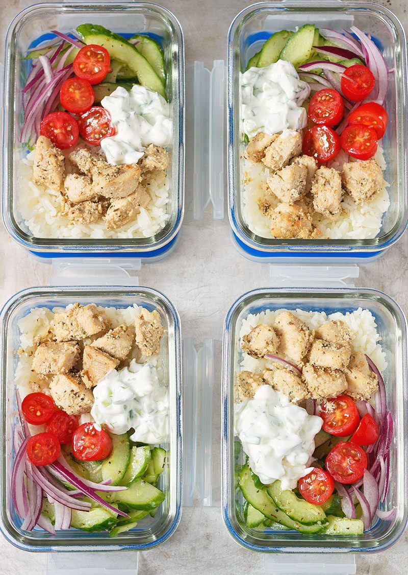 Honey Sesame Chicken Lunch Bowls - Sweet Peas and Saffron