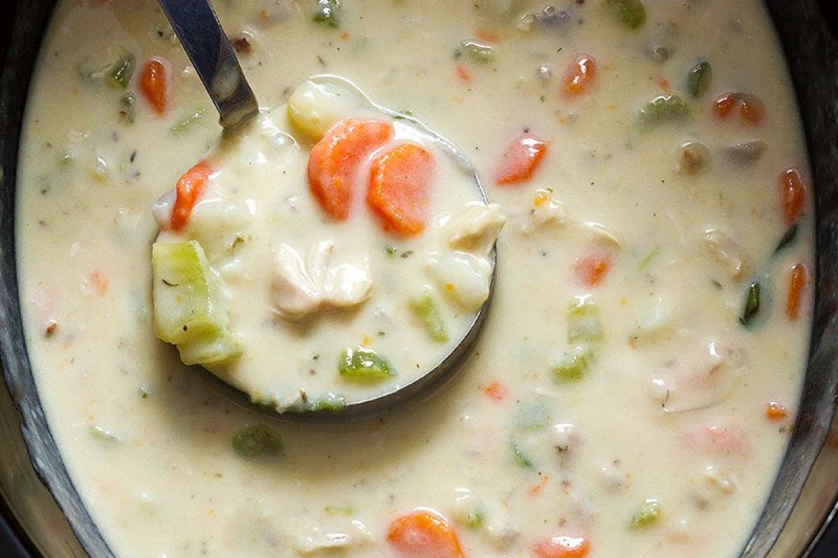 Slow Cooker Chicken Potato Soup