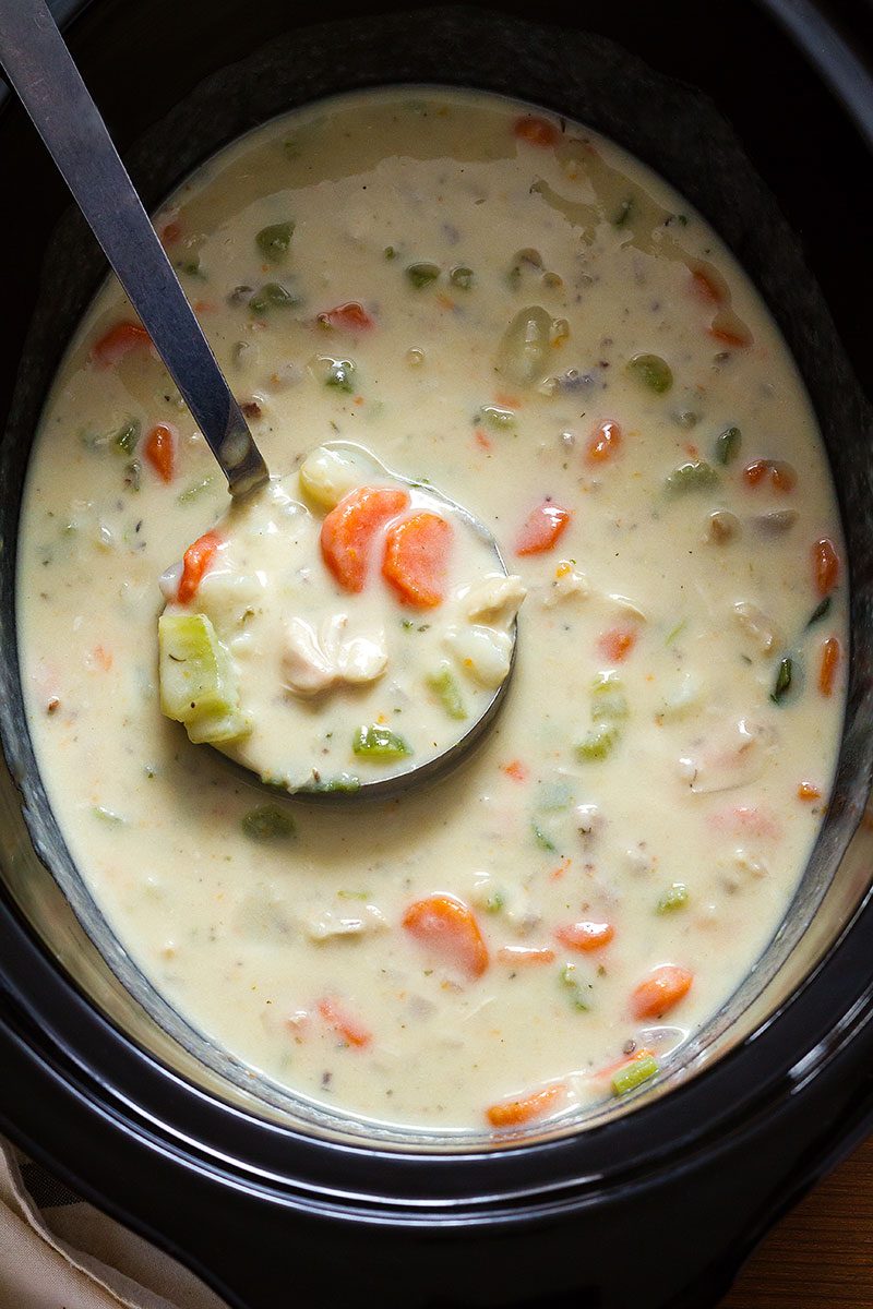 Slow Cooker Creamy Chicken Potato Soup Eatwell101