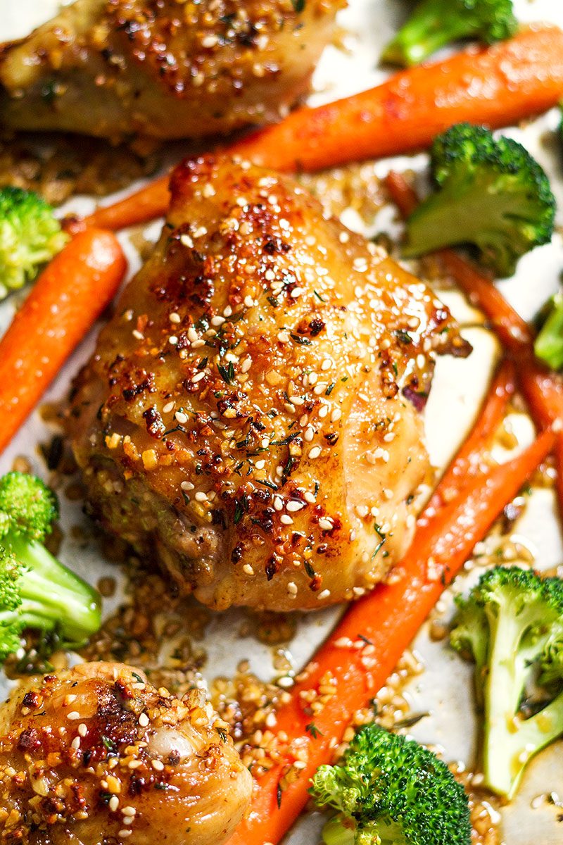 Honey Garlic Chicken and Veggies Recipe â€