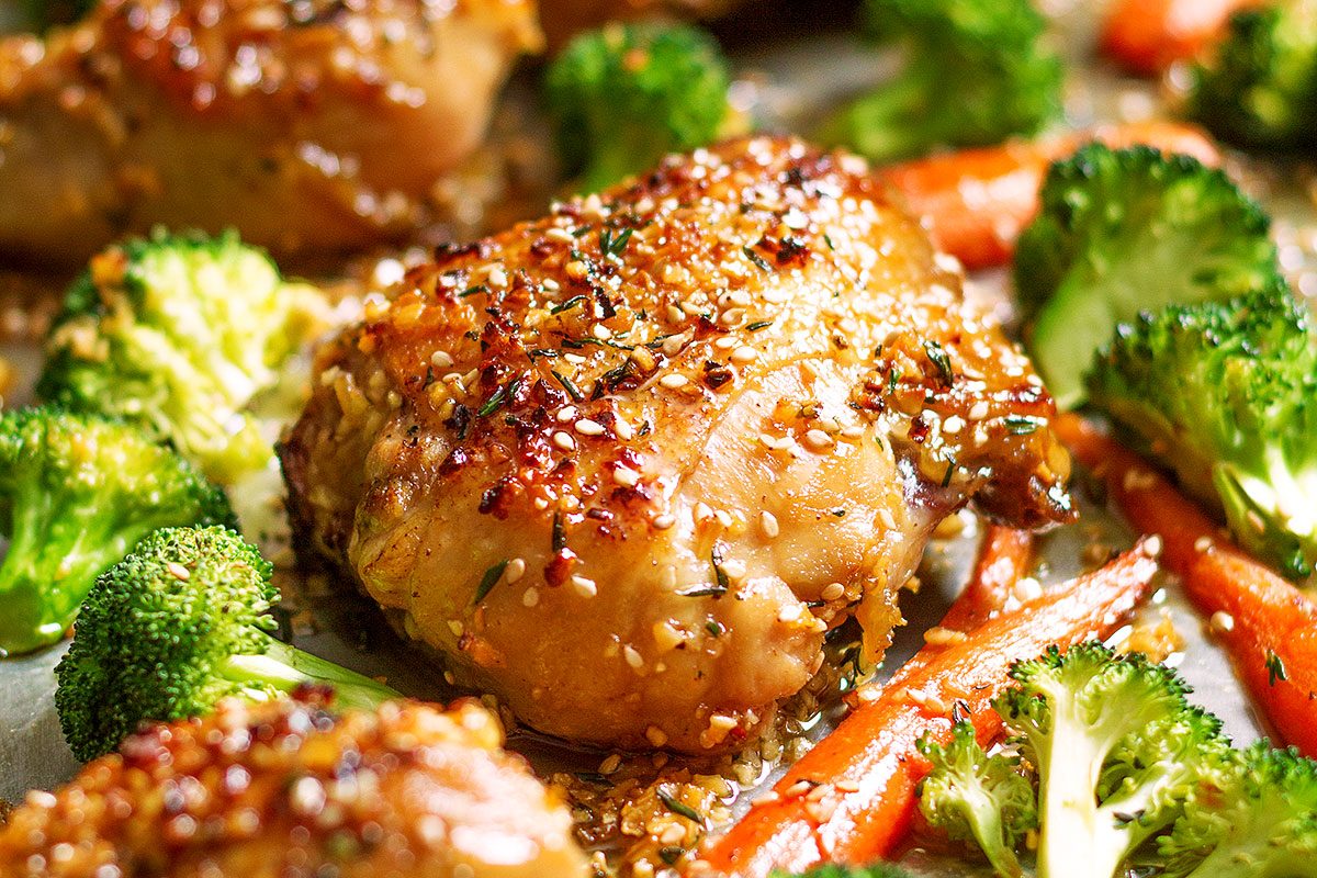 Honey Garlic Chicken and Veggies Recipe — Eatwell101