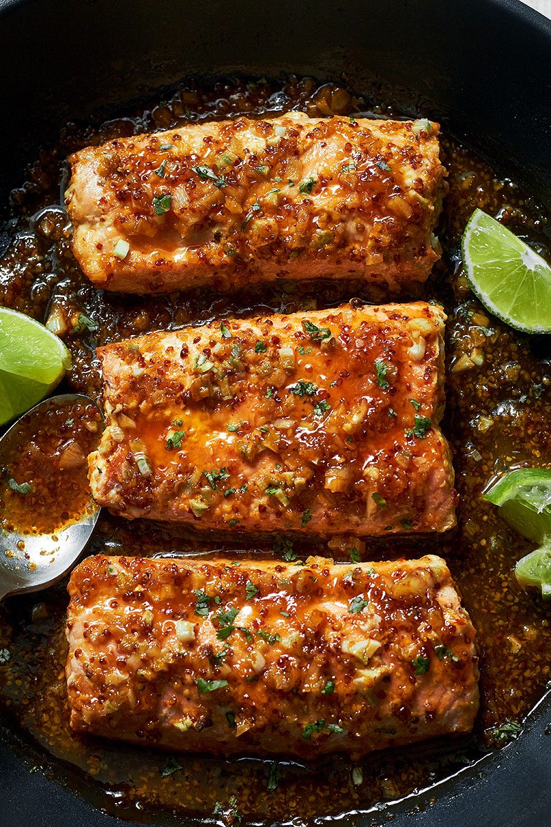 Spicy Honey Garlic Salmon Recipe — Eatwell101
