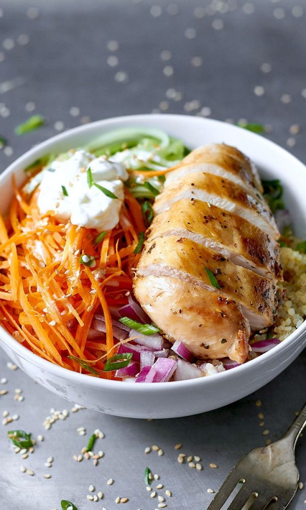 Meal Prep Grilled Chicken Veggie Bowls