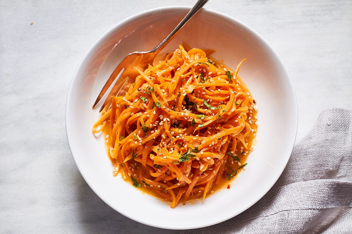 Garlic Butter Sweet Potato Noodles