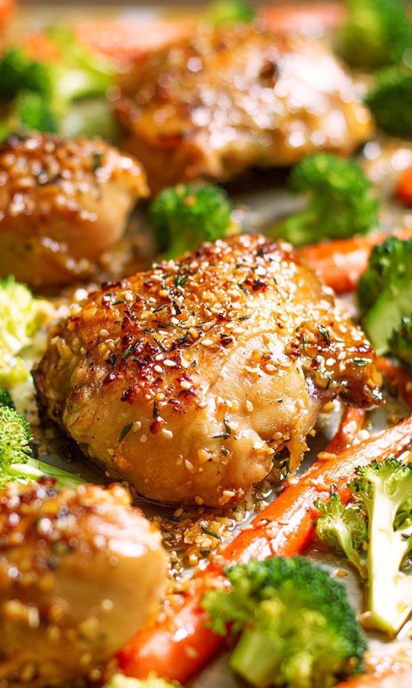 Honey Garlic Chicken and Veggies