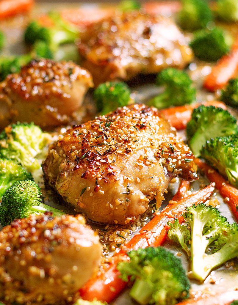 Honey Garlic Chicken and Veggies Recipe — Eatwell101