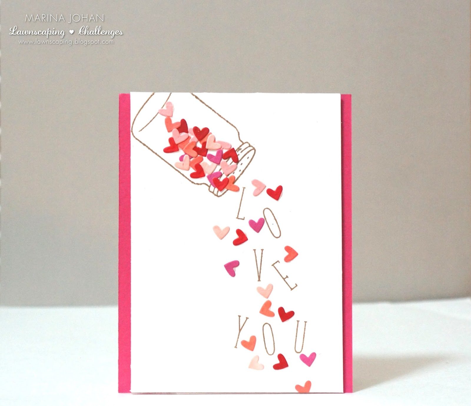 Falling (Die cut) Hearts