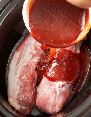 Slow Cooker Honey-Garlic BBQ Pork Tenderloin
