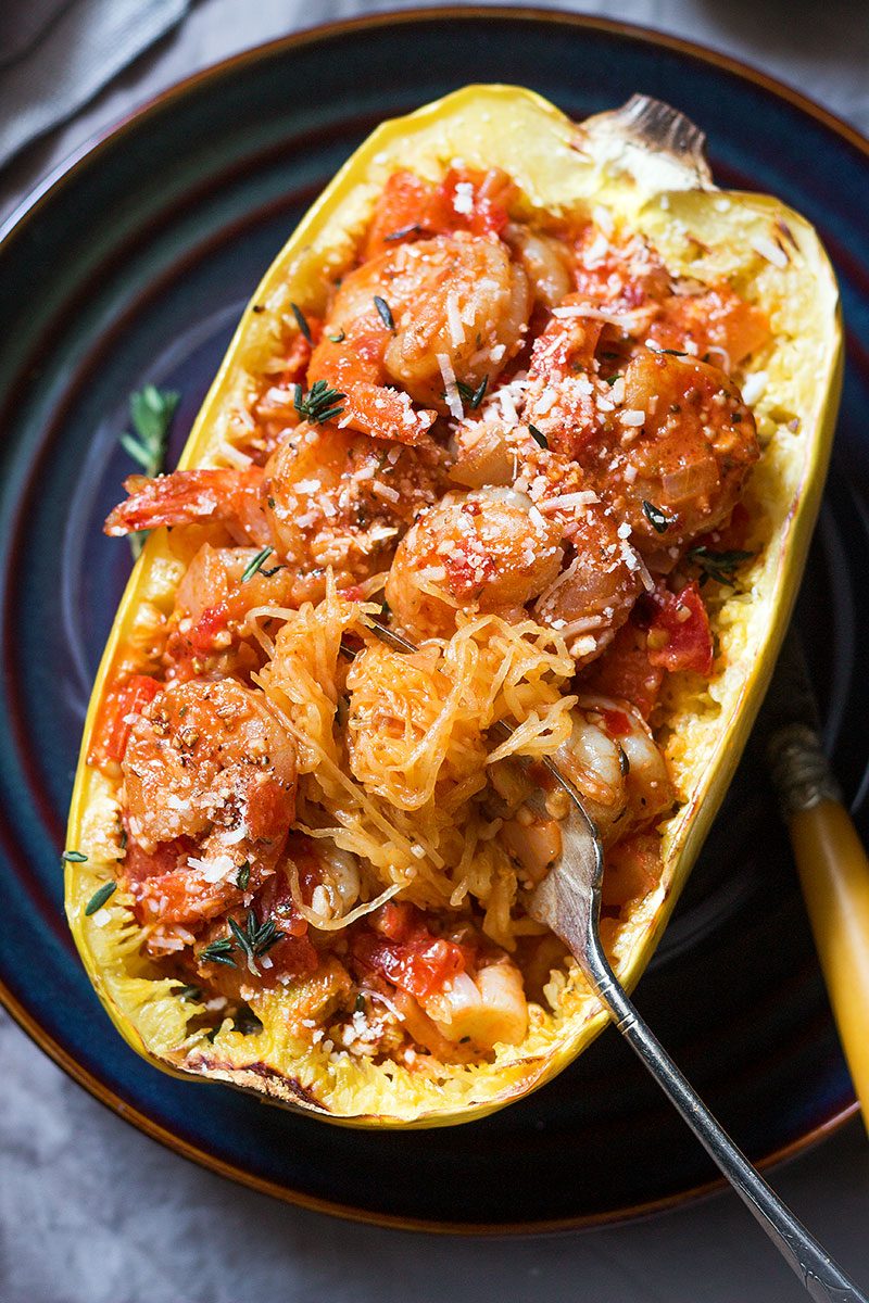 healthy Stuffed spaghetti-squahs easy