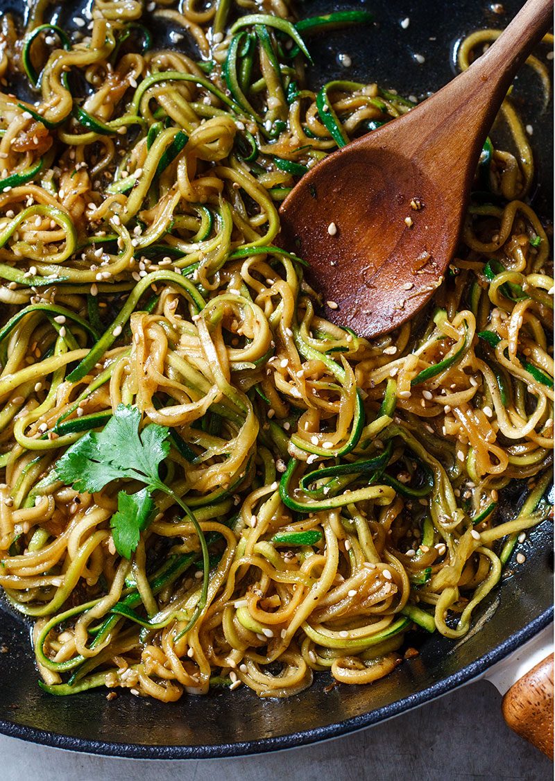 Teriyaki Zucchini Noodles Recipe — Eatwell101