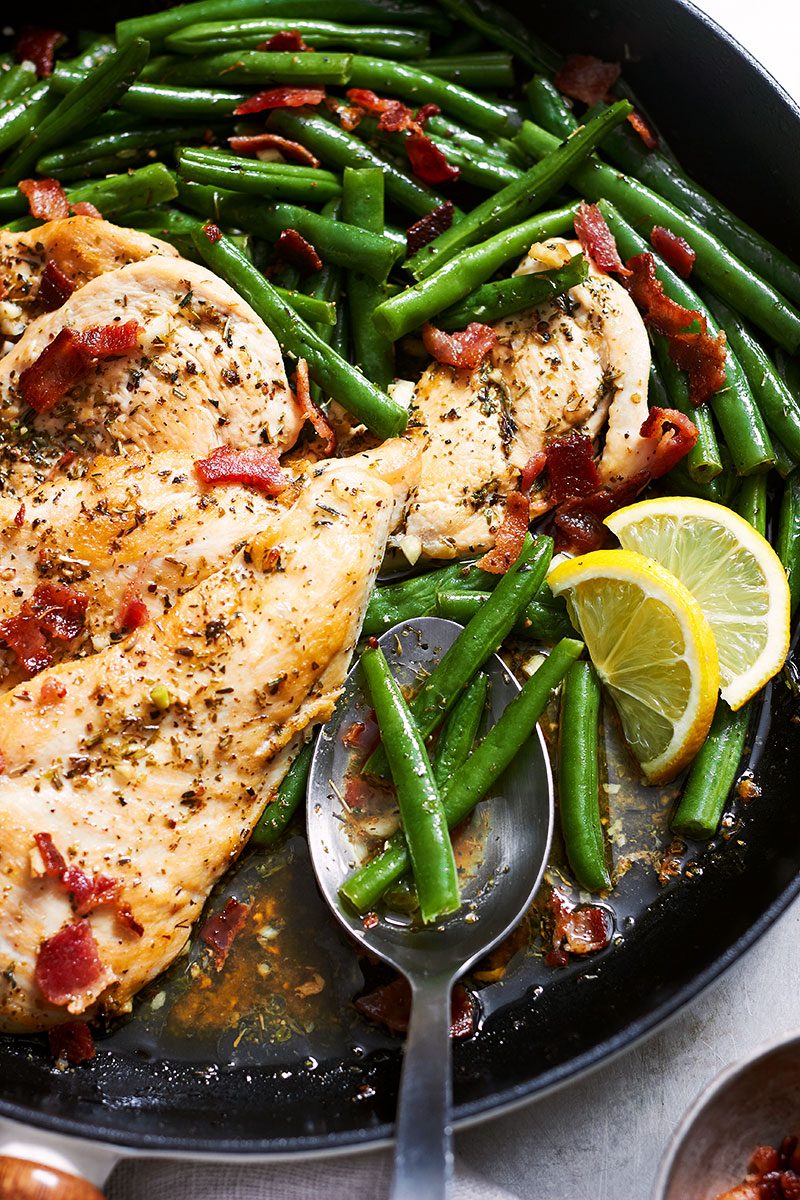 one pan garlic lemon chicken