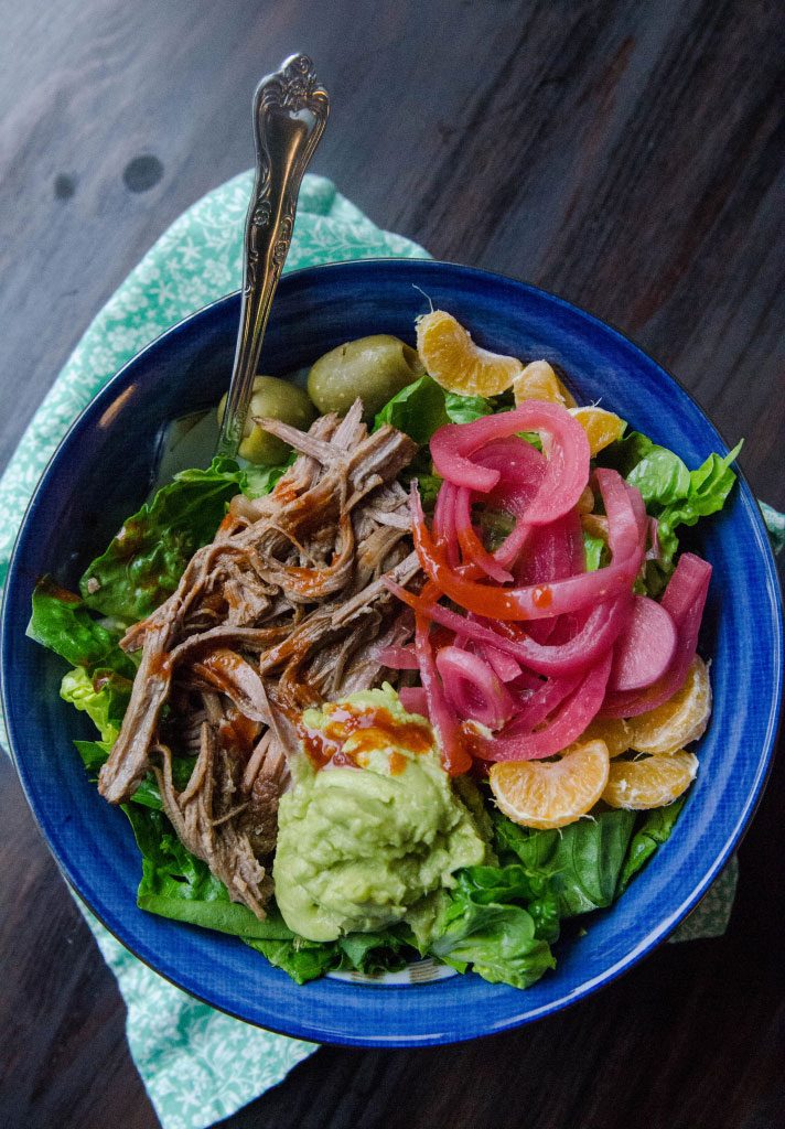 Slow-Cooker Cuban Brisket Taco Bowls