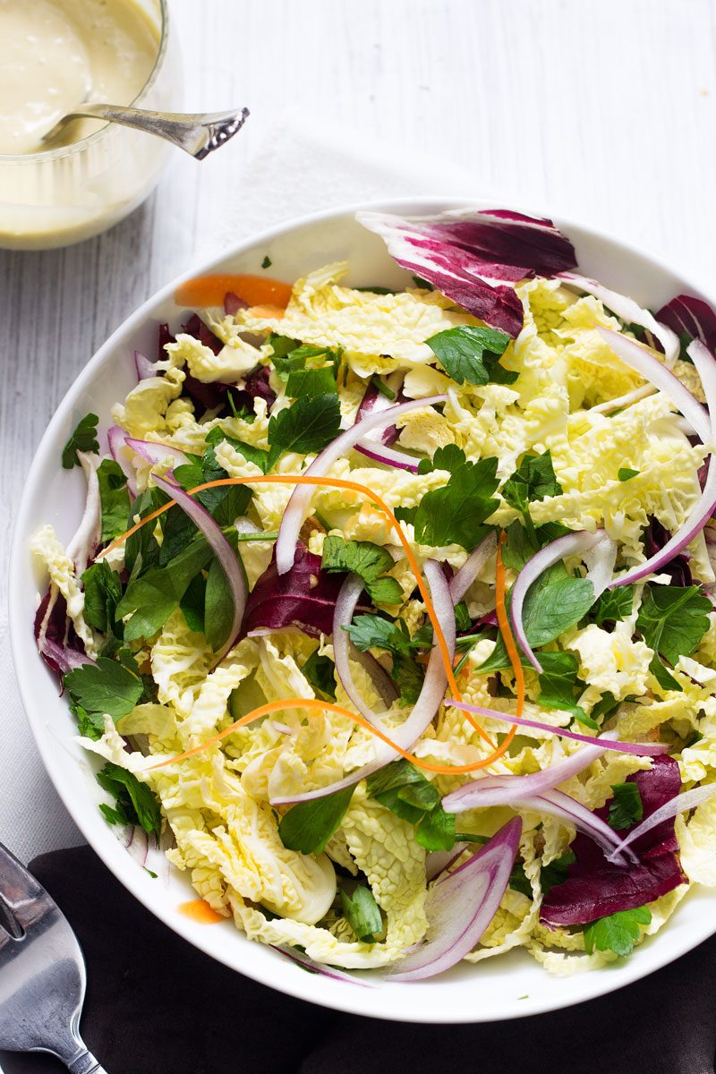 Crispy Chicken and avocado salad