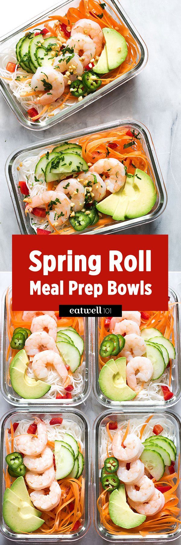 Meal Prep Recipe: Spring Rolls Meal Prep Bowls — Eatwell101