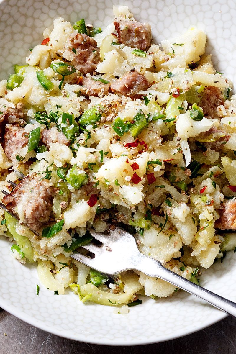 cauliflower rice fried low carb