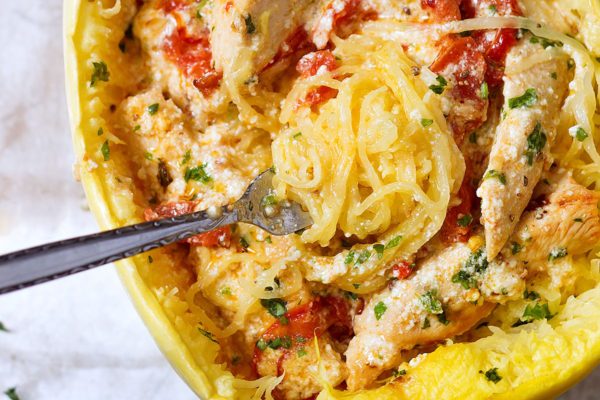 Creamy Chicken and Spaghetti Squash