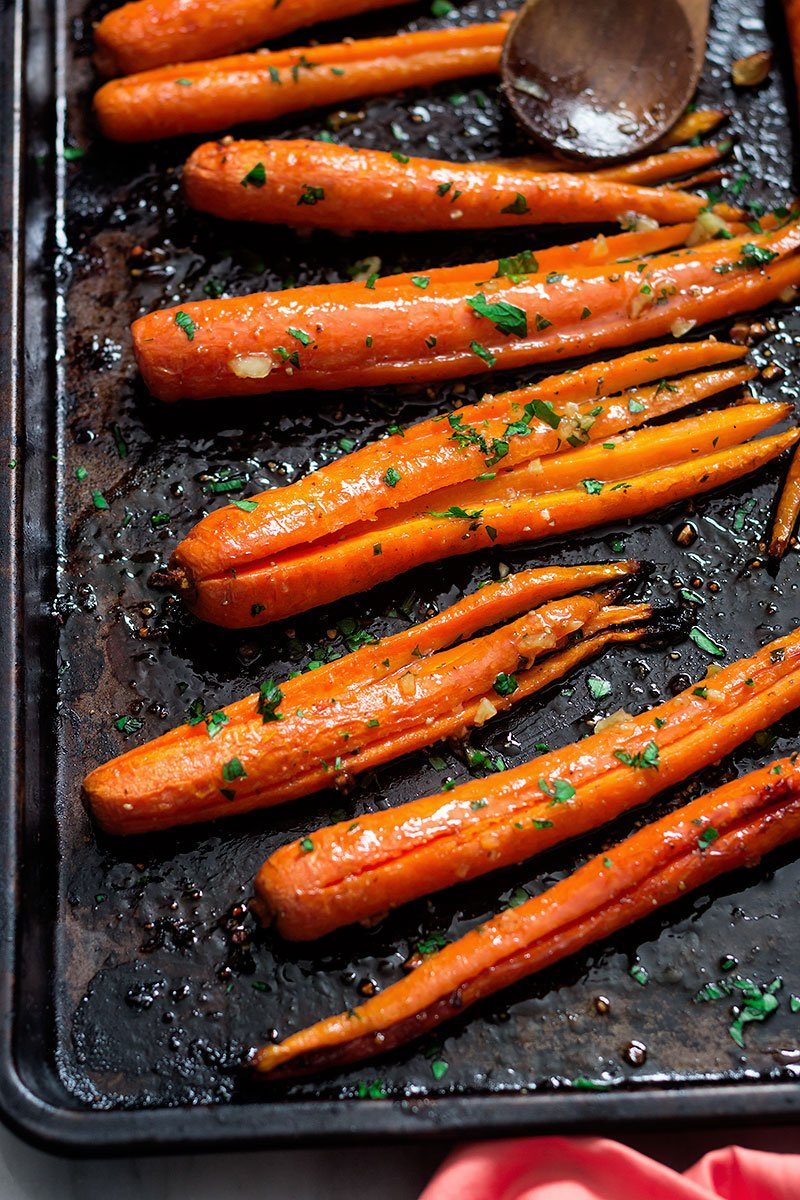 garlic roasted carrots