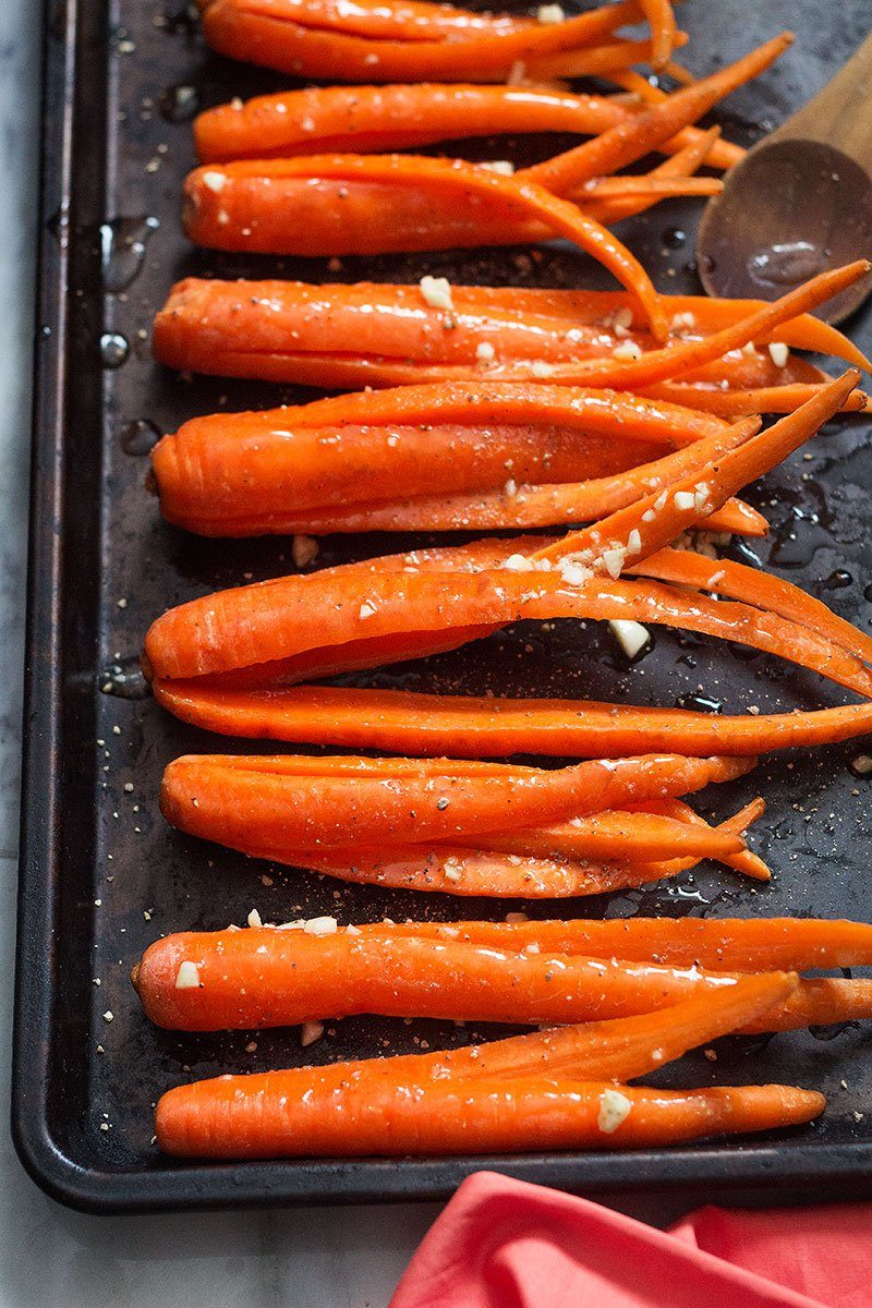 honey garlic roasted carrots recipe