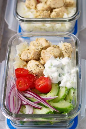 Greek Chicken Meal Prep Bowls