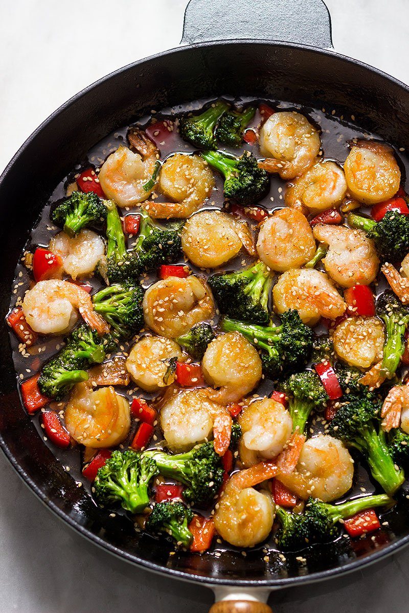 Teriyaki Shrimp and Broccoli Stir Fry Recipe — Eatwell101