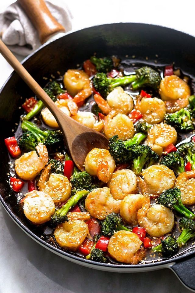 Teriyaki Shrimp and Broccoli Stir Fry