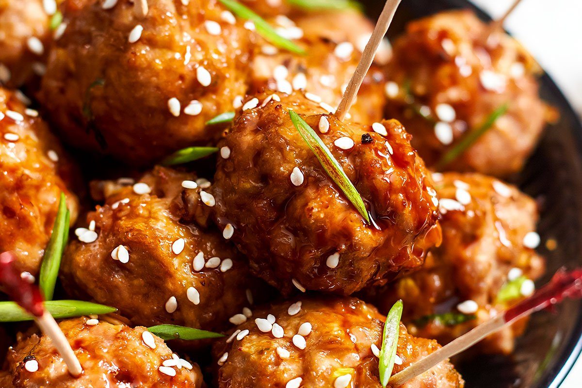 Baked Teriyaki Chicken Meatballs