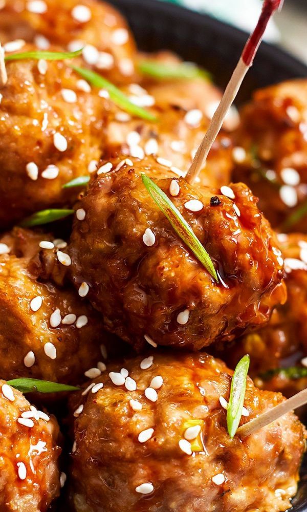 Baked Teriyaki Chicken Meatballs