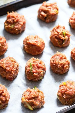 Baked Teriyaki Chicken Meatballs