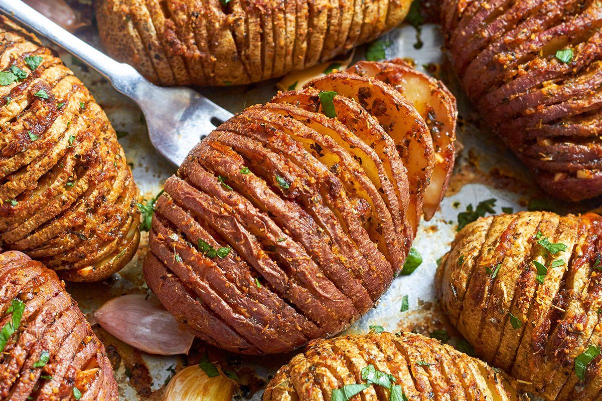 Garlic Parmesan Butter Roasted Potatoes