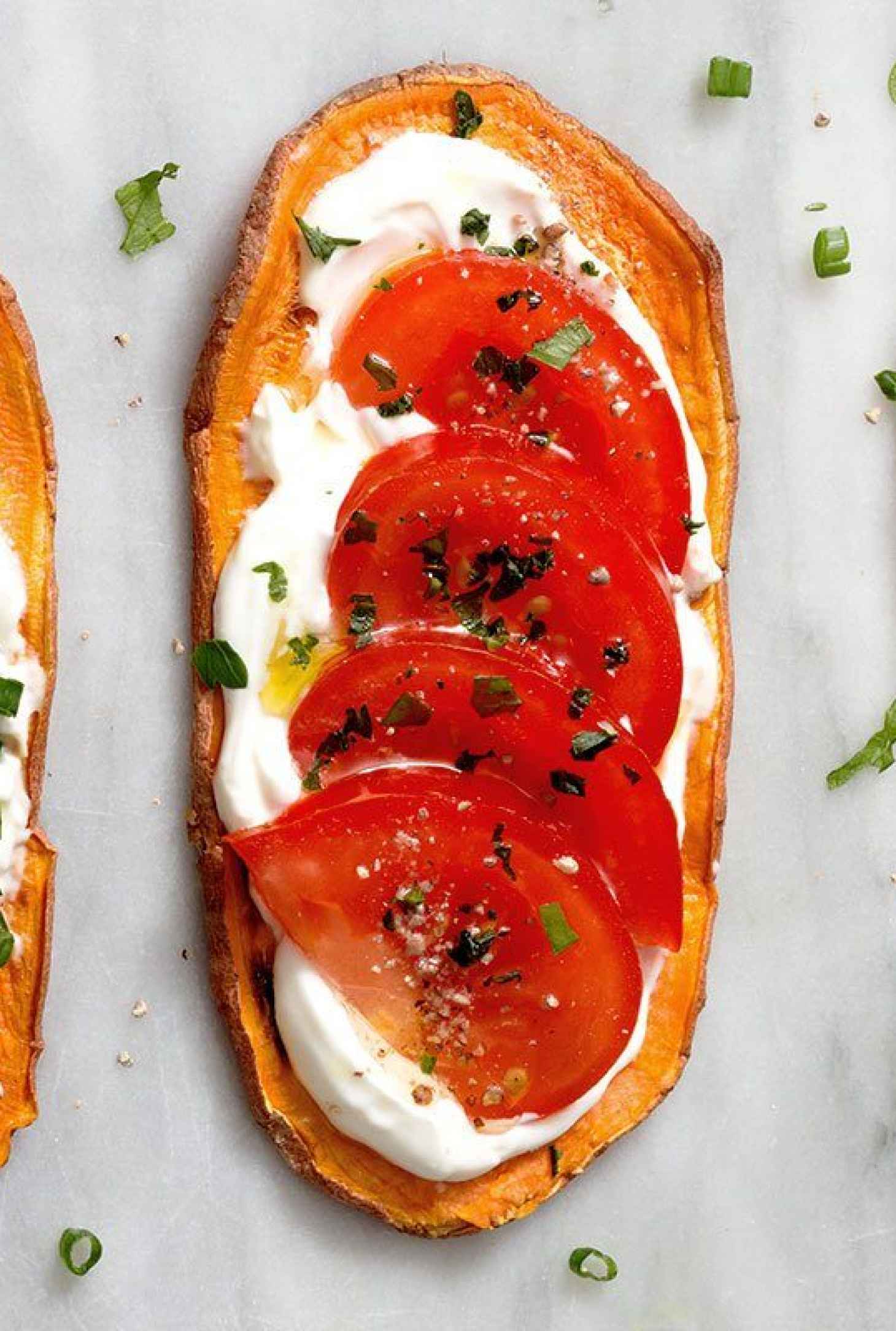 Sweet Potato Toasts - #recipe by #eatwell101 - https://www.eatwell101.com/sweet-potato-toasts-recipe