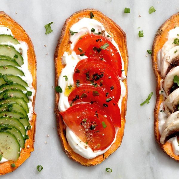 Sweet Potato Toasts - #recipe by #eatwell101 - https://www.eatwell101.com/sweet-potato-toasts-recipe