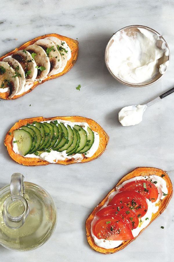 Sweet Potato Toasts - #recipe by #eatwell101 - https://www.eatwell101.com/sweet-potato-toasts-recipe