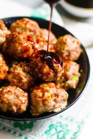 Baked Teriyaki Chicken Meatballs