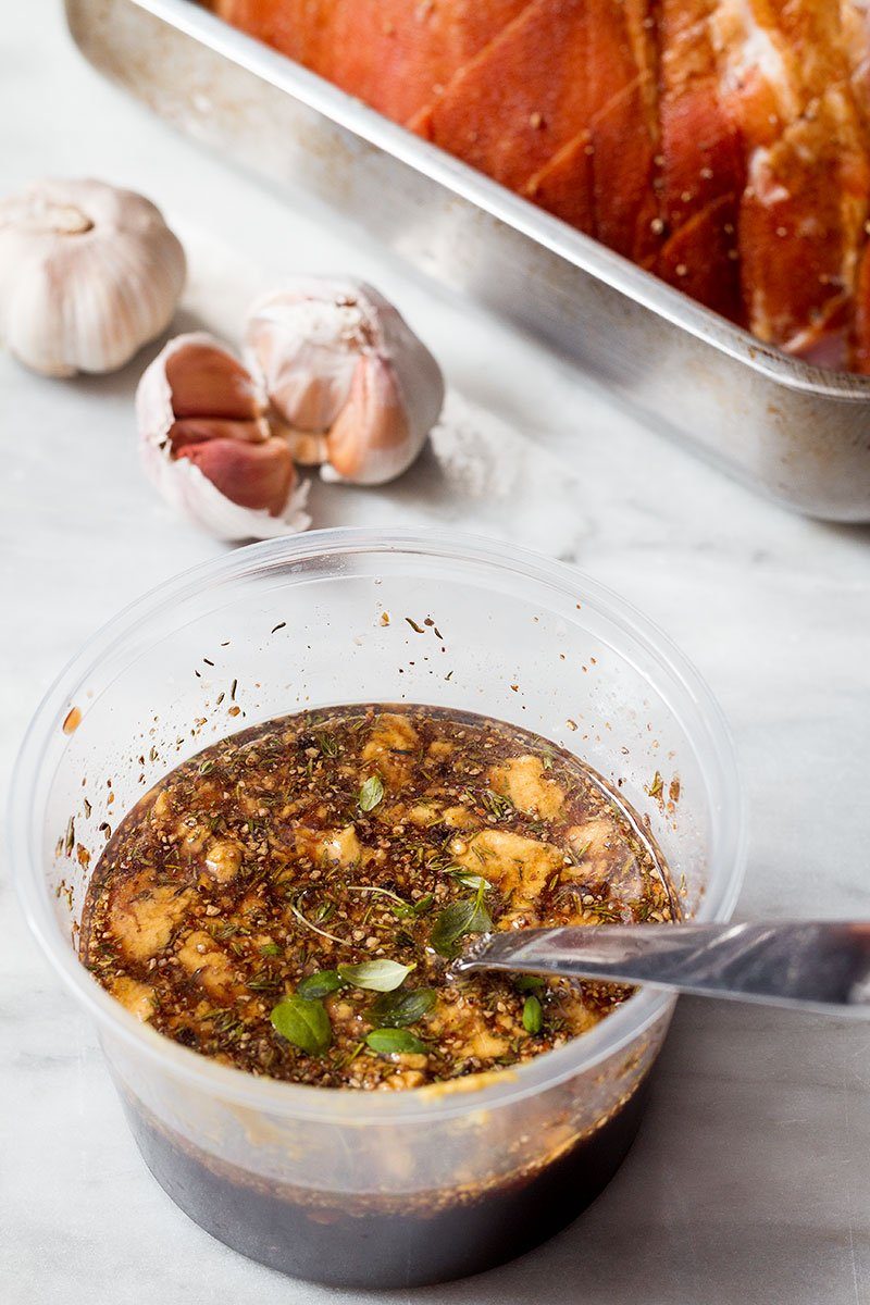 balsamic honey garlic baked ham