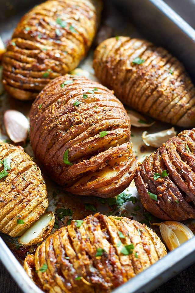 Parmesan Hasselback Roasted Potatoes