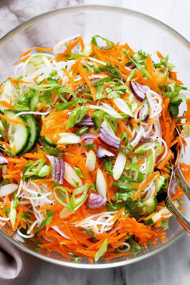 Spring Roll Noodle Salad Recipe – Noodle Pasta Salad Recipe — Eatwell101