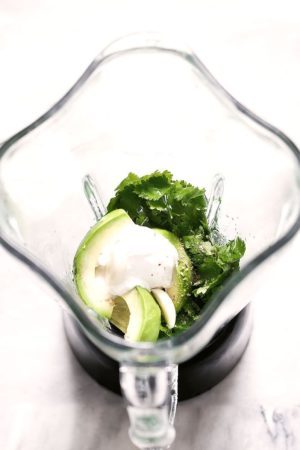 Rainbow Quinoa Salad with Avocado Cilantro Lime Dressing