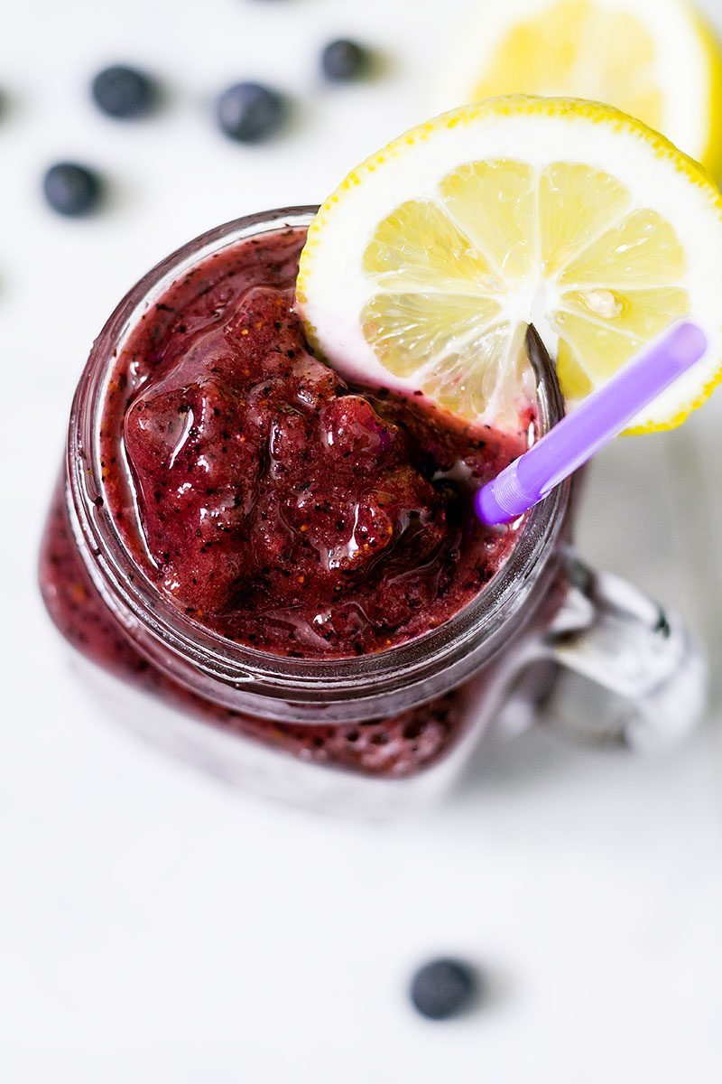 Blueberry Lemonade Slushie