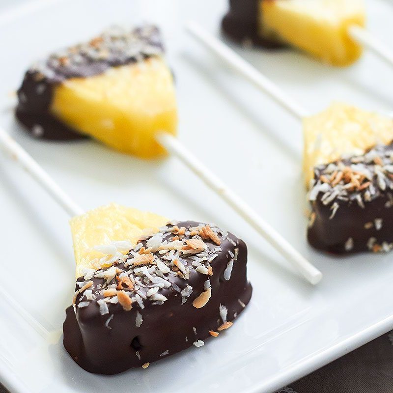 Pineapple Chocolate Coconut Pops Recipe Pineapple Pops Recipe