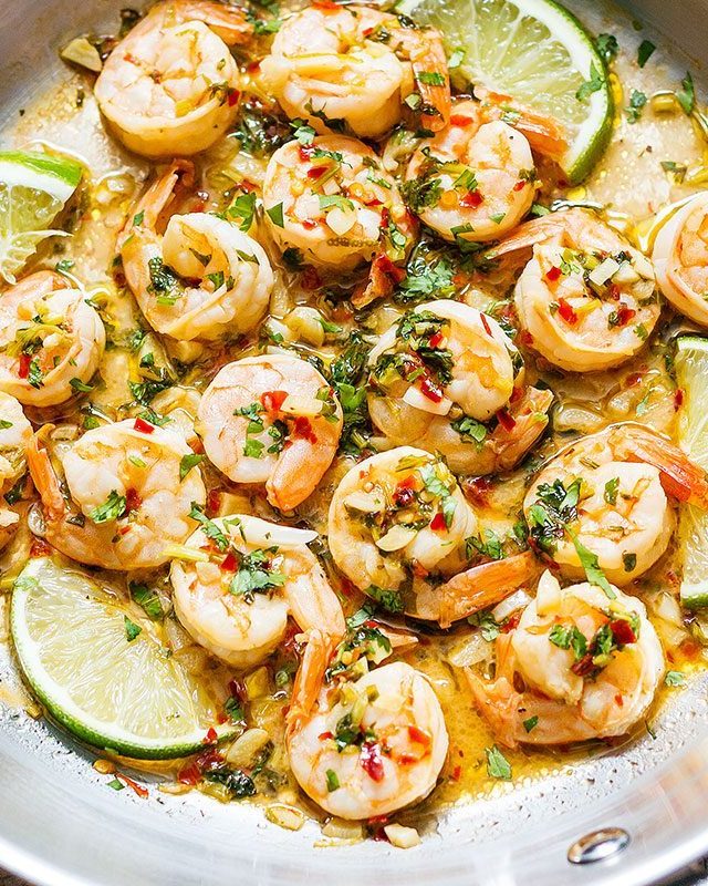 Cilantro Lime Shrimp - #recipe by #eatwell101 - https://www.eatwell101.com/honey-cilantro-lime-shrimp