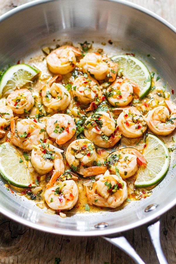 Cilantro Lime Shrimp - #recipe by #eatwell101 - https://www.eatwell101.com/honey-cilantro-lime-shrimp