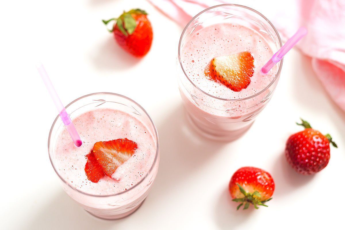 Banana Strawberry and Ginger Smoothie