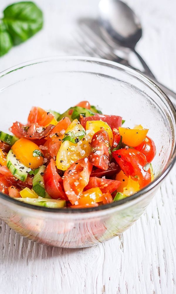 Healthy Cucumber Tomato Salad